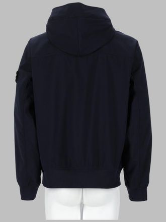 Stone Island Technical Stretch Hooded Jacket - Blue