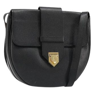 Saint Laurent Pre-owned Vintage Schoudertas - Dames - Pre-owned - Zwart - Maat: ONE Size Leer