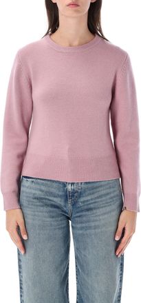 Extreme Cashmere Jeanne Slightly Cropped Fine Knit Crewneck Sweater
