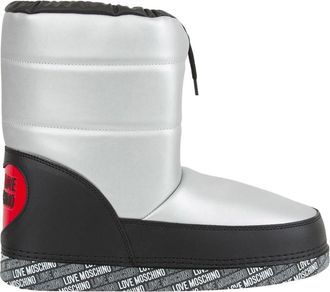 Love Moschino Zilver Statement Oorbellen - Dames - Winterlaarzen - Grijs - 35 EU - Schoenen