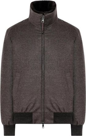 Duno Onorio Bomberjack - Heren - Bomber jackets - Bruin - M - Wol - Jassen