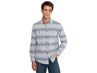 Pendleton Beach Shack Shirt Mens Clothing Blue Stripe : 2XL, Cotton/Twill