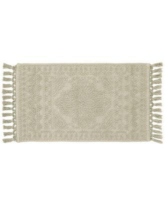 French Connection Discontinued French Connection Nellore Fringe Cotton Bath Rug