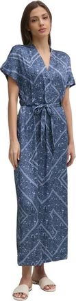 Mos Mosh Lisha Boarda Jurk - Dames - Maxi kleedjes - Blauw - XS - Kleedjes