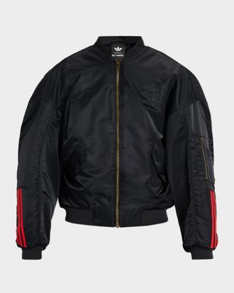 adidas x Willy Chavarria Mens Satin Twill Bomber Jacket