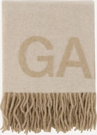Ganni Fringed wool Scarf Female UNI