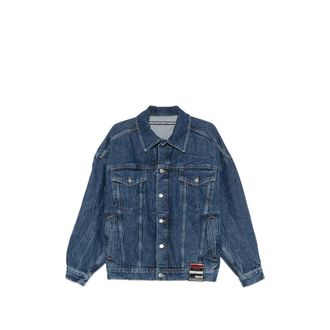Alexander Wang Hotfix-logo Denim Jacket
