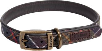 Barbour Verstelbare Hondenhalsband Classic Tartan - Heren - Riemen - Bruin - L - Katoen - Accessoires