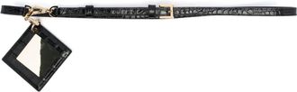 Tory Burch crocodile-embossed mirror belt - women - CALFSKIN - XS/S - Black