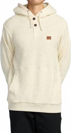 Billabong Hudson Pullover Hoodie In Oatmeal Heather