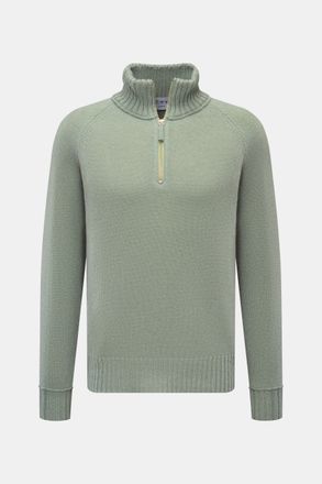 FTC Men - Cashmere half-zip jumper grey-green