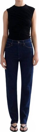 A Gold E 90s Pinch Waist Long Jean In Reissue