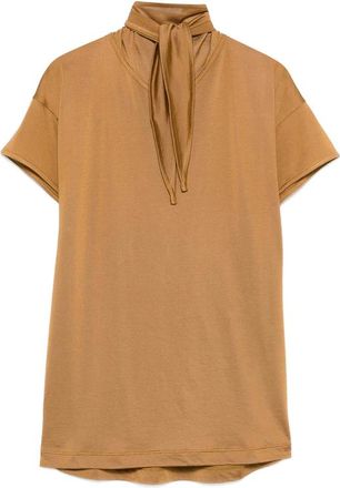 Christophe Lemaire Tie-neck Short-sleeve T-shirt