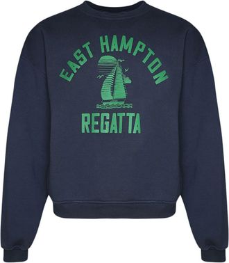 Rhude Hampton Regatta cotton sweatshirt - men - Cotton - M - Blue