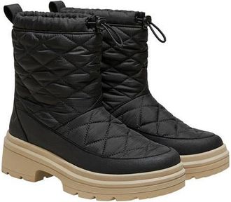 Vivaia Quilted Waterproof PufferTherm Warm Boots in Black Water Prf at Nordstrom, Size 6.5