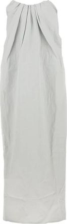 Co Elegante Jurk Abito - Dames - Casual kleedjes - Blauw - S - Linnen - Kleedjes
