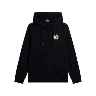 Freddy Felpa Unisex con Cappuccio e Zip con Logo Oro VIS
