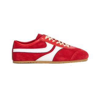 Dries Van Noten Sneakers, female, Red, Size: 10 US Suede Sneakers
