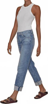 LE JEAN Easy Slim Straight-Leg Jeans In Beach House