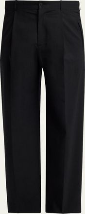 The Row Mens Time Pleated Wool-Blend Pants