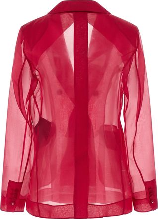 Max Mara Womens Fuchsia Silk Blazer Clothing