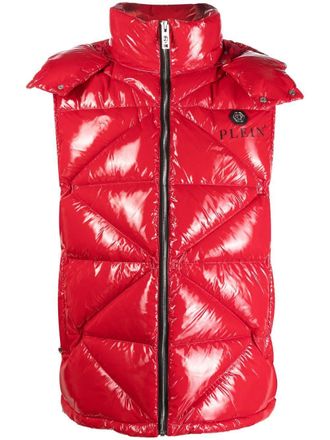 Philipp Plein Gilet imbottito trapuntato - Rosso