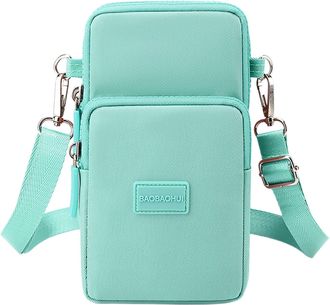 Generic Womens Fashion Phone Crossbody Shoulder Bag with Outdoor Storage Pouch for Daily and Secure Carry (Green, One Size)