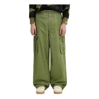 Kenzo Verstelbare Cargo Broek - Heren - Broeken - Groen - Maat: XS Katoen