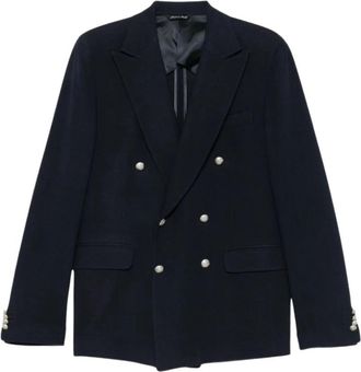 Brian Dales 001 Giacca D/p Bott Arg - Heren - Pakken - Blauw - Maat: L