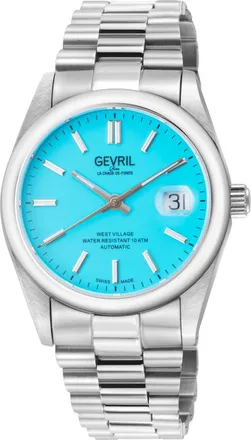Gevril Group West Village Automatic Blue Dial Mens Watch 48931B