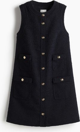 H&M Bouclé-Kleid - Blue