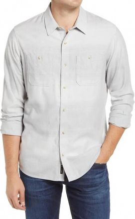 Travis Mathew Mens Rya Eddie Shirt In Heather Gardenia