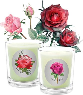 Qualitas Hand-Poured Candle Set - Rose Velvet