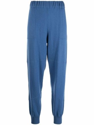 Allude Joggingbroek met elastische taille - Blauw