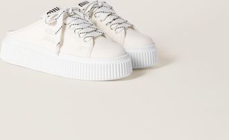 Miu Miu Denim sneaker mules
