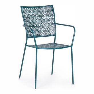 BIZZOTTO Bizzotto - Silla De Exterior Apilable Con Reposabrazos Lizette Ocean