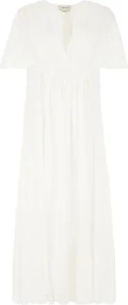 Anna Molinari short-sleeved dress - women - Fabric - 44 - White
