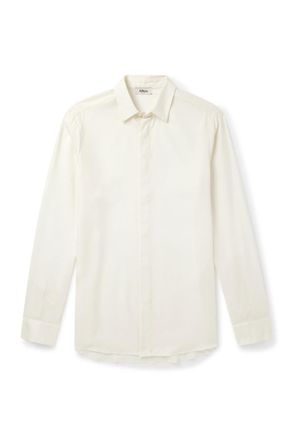 Altea Henri Lyocell and Wool-Blend Flannel Shirt