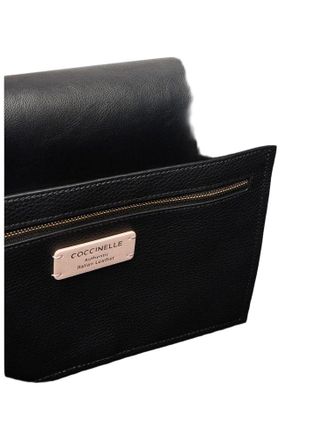 Coccinelle Cowhide Shoulder Bag - Black