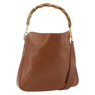 Gucci Pre-owned Shoulder Bags, female, Brown, Size: ONE SIZE Pre-owned Vintage Handbag