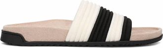 Vionic Womens Evie Knit Sandal In Black/white