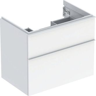 Keramag Geberit Icon Mueble Bajo Lavabo, 2 Cajones, 74x61,5x47,6 Cm