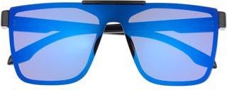 Vince Camuto Shield 126mm Sunglasses in Black at Nordstrom Rack