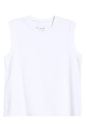 Frank & Eileen Fin Cotton Tank in White at Nordstrom, Size X-Small
