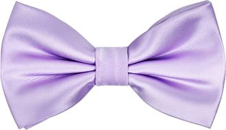 Alizeal Mens Solid Color Adjustable Bow Ties, Lilac