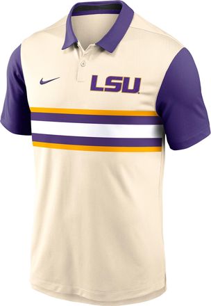 Nike LSU Vapor Primary Logo Nike Mens Dri-FIT College Polo in Brown | 00HT0E1BLSN-B3F