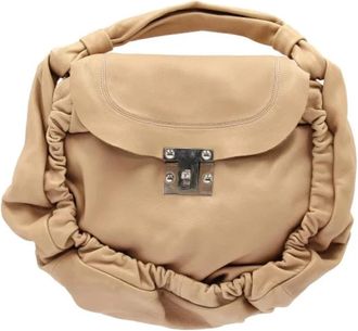 Marni Tweedehands leren handtassen - Dames - Vintage Handtas - Beige - ONE Size - Vintage