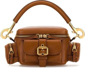 Chlo&eacute; Brown Leather Small Camera Bag Handbag