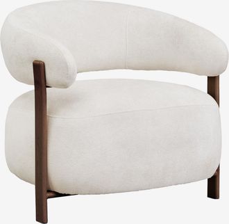 Sklum Poltrona In Tessuto Chenille E Ferro Jolie Sklum