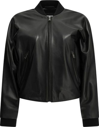 Semper Bomber in pelle nappa - - Jackets - Donna - Nero - M